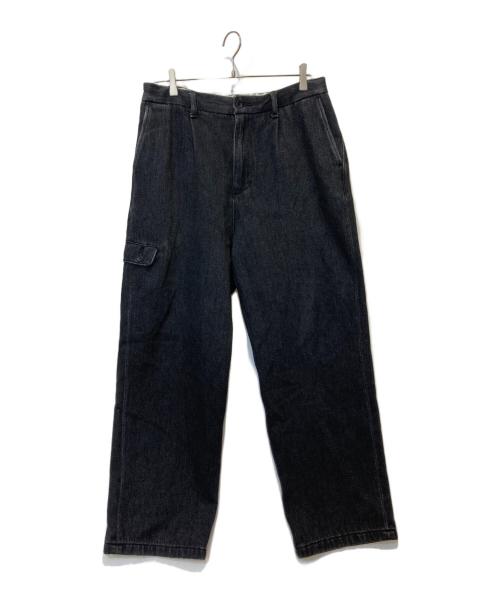 PWA（プア）PWA (プア) LOOSE DENIM TROUSERS ブラック サイズ:XLの古着・服飾アイテム