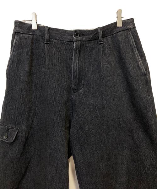 PWA（プア）PWA (プア) LOOSE DENIM TROUSERS ブラック サイズ:XLの古着・服飾アイテム