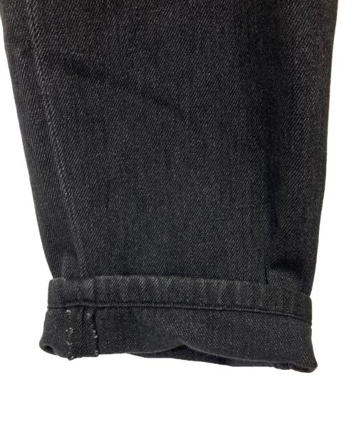 PWA（プア）PWA (プア) LOOSE DENIM TROUSERS ブラック サイズ:XLの古着・服飾アイテム