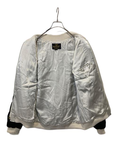 HOUSTON（ヒューストン）HOUSTON (ヒューストン) VELVETEEN SOUVENIR JACKET HOUSTON ブラック サイズ:Lの古着・服飾アイテム