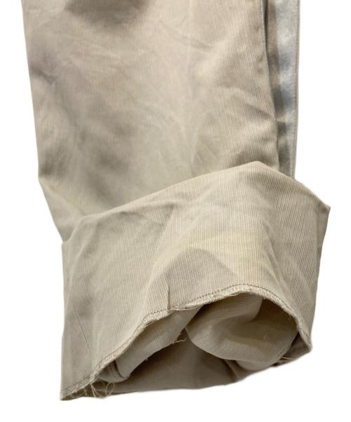 Maison Martin Margiela（メゾンマルタンマルジェラ）Maison Martin Margiela (メゾンマルタンマルジェラ) サイドラインスラックス ベージュ サイズ:46の古着・服飾アイテム