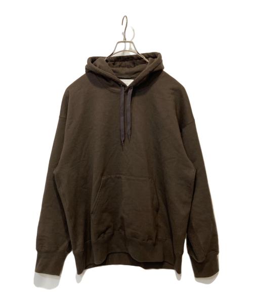 stein（シュタイン）stein (シュタイン) OVERSIZED UNTWISTED YARN SWEAT HOOD ブラウン サイズ:Ｌの古着・服飾アイテム