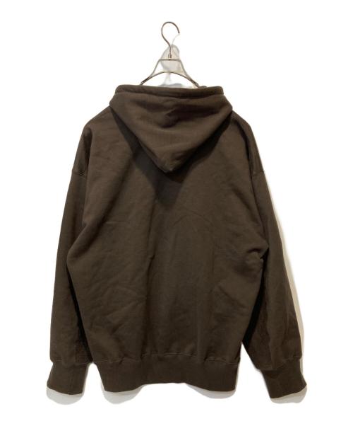 stein（シュタイン）stein (シュタイン) OVERSIZED UNTWISTED YARN SWEAT HOOD ブラウン サイズ:Ｌの古着・服飾アイテム