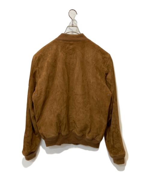 POLO RALPH LAUREN（ポロ・ラルフローレン）POLO RALPH LAUREN (ポロ・ラルフローレン) スウェードジップアップジャケット ブラウン サイズ:Mの古着・服飾アイテム
