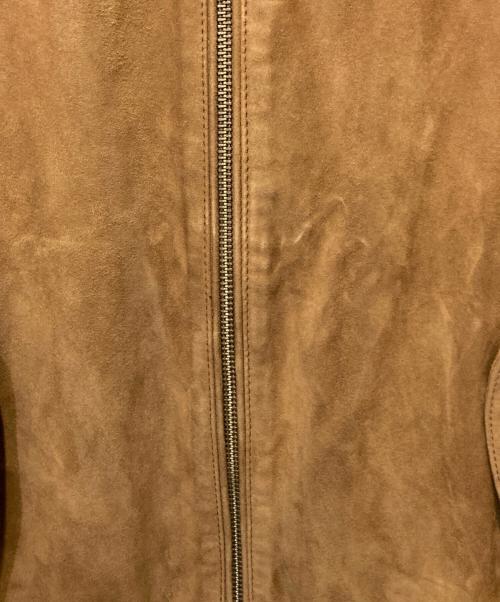 POLO RALPH LAUREN（ポロ・ラルフローレン）POLO RALPH LAUREN (ポロ・ラルフローレン) スウェードジップアップジャケット ブラウン サイズ:Mの古着・服飾アイテム