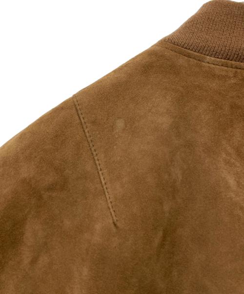 POLO RALPH LAUREN（ポロ・ラルフローレン）POLO RALPH LAUREN (ポロ・ラルフローレン) スウェードジップアップジャケット ブラウン サイズ:Mの古着・服飾アイテム