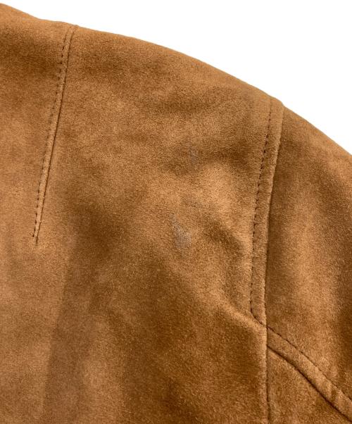 POLO RALPH LAUREN（ポロ・ラルフローレン）POLO RALPH LAUREN (ポロ・ラルフローレン) スウェードジップアップジャケット ブラウン サイズ:Mの古着・服飾アイテム