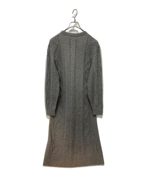 theory（セオリー）theory (セオリー) ニットワンピース グレー サイズ:Sの古着・服飾アイテム