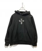 SUPREMEシュプリーム）の古着「Cross Box Logo Hooded Sweatshirt」｜ブラック