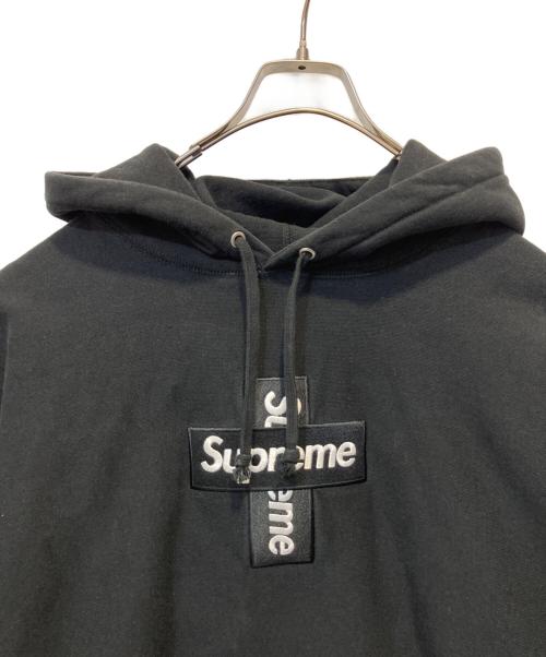 SUPREME（シュプリーム）Supreme (シュプリーム) Cross Box Logo Hooded Sweatshirt ブラック サイズ:Ｌの古着・服飾アイテム