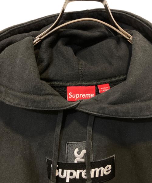 SUPREME（シュプリーム）Supreme (シュプリーム) Cross Box Logo Hooded Sweatshirt ブラック サイズ:Ｌの古着・服飾アイテム