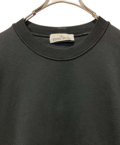 STONE ISLAND（ストーンアイランド）STONE ISLAND (ストーンアイランド) クルーネックスウェット ブラック サイズ:Ｌの古着・服飾アイテム