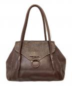 HENRY BEGUELINエンリーベグリン）の古着「レザーバッグ」｜ブラウン