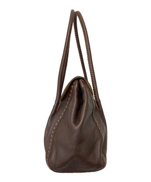 HENRY BEGUELIN（エンリーベグリン）HENRY BEGUELIN (エンリーベグリン) レザーバッグ ブラウンの古着・服飾アイテム