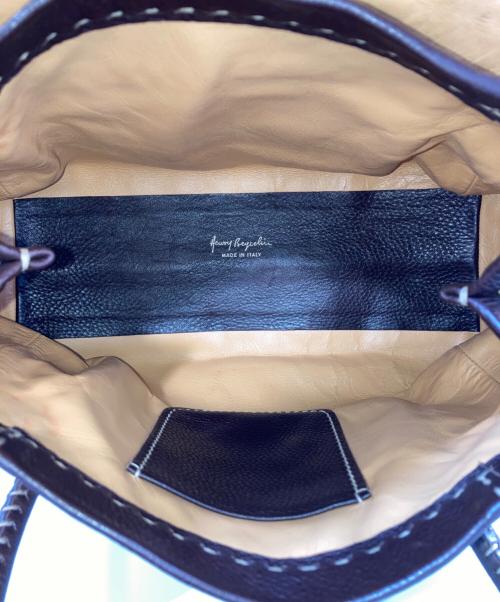 HENRY BEGUELIN（エンリーベグリン）HENRY BEGUELIN (エンリーベグリン) レザーバッグ ブラウンの古着・服飾アイテム