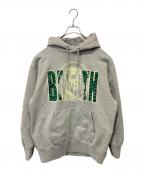 BREATHブレス）の古着「BENJAMIN LOGO PULLOVER HOODIE」｜グレー