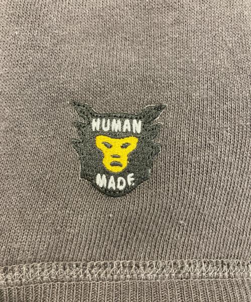 HUMAN MADE（ヒューマンメイド）HUMAN MADE (ヒューマンメイド) プリントロゴフーディー ブラウン サイズ:Mの古着・服飾アイテム