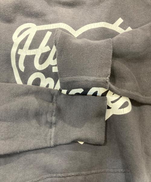 HUMAN MADE（ヒューマンメイド）HUMAN MADE (ヒューマンメイド) プリントロゴフーディー ブラウン サイズ:Mの古着・服飾アイテム