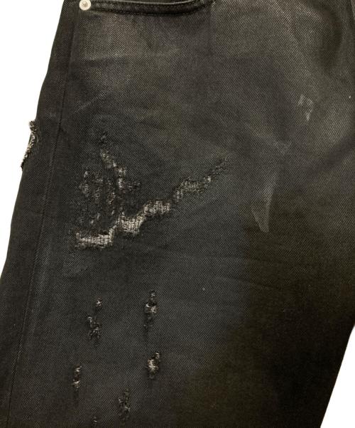 ALYX（アリクス）ALYX (アリクス) ダメージ加工デニムパンツ ブラック サイズ:28の古着・服飾アイテム