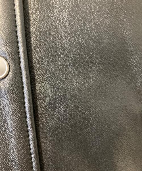 Schott（ショット）Schott (ショット) LAMB LEATHER SHIRT ブラック サイズ:Mの古着・服飾アイテム