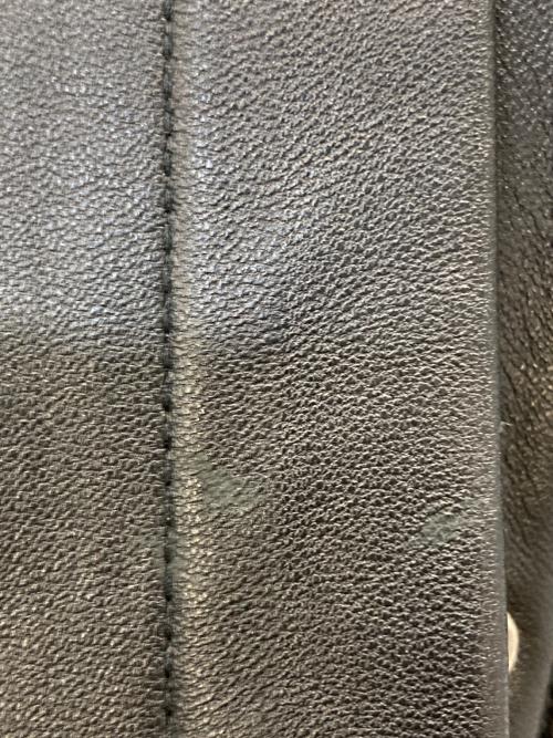 Schott（ショット）Schott (ショット) LAMB LEATHER SHIRT ブラック サイズ:Mの古着・服飾アイテム