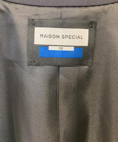 MAISON SPECIAL（メゾンスペシャル）MAISON SPECIAL (メゾンスペシャル) Wool Mix Smooth Prime-Over Peaked Lapel Double Tailored Jacket ネイビー サイズ:Sの古着・服飾アイテム