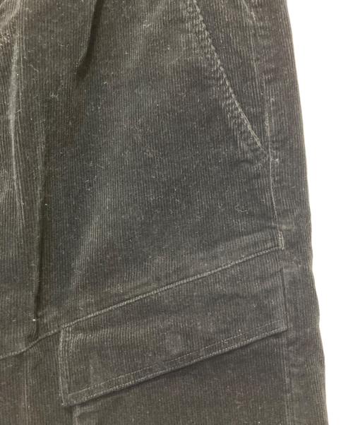 SOPH.（ソフ）SOPH. (ソフネット) STRETCH CORDUROY FRONT POCKET RIBBED CARGO PANTS ブラック サイズ:XLの古着・服飾アイテム