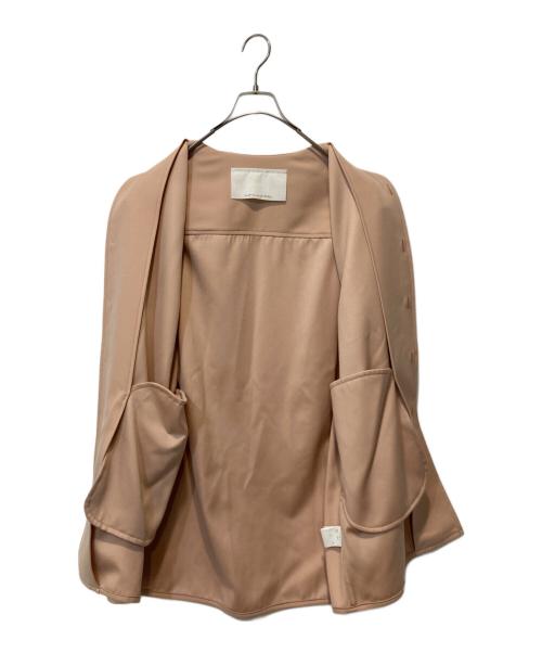nonnotte（ノノット）nonnotte (ノノット) バックサテンギャバジン コーチジャケット ベージュ サイズ:4の古着・服飾アイテム
