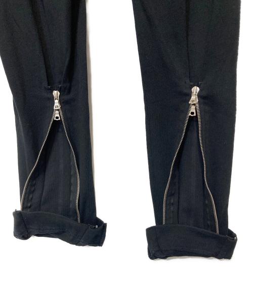 DRIES VAN NOTEN（ドリスヴァンノッテン）DRIES VAN NOTEN (ドリスヴァンノッテン) コットンジップパンツ ブラック サイズ:Mの古着・服飾アイテム
