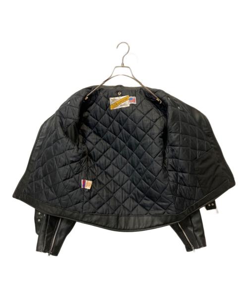 Schott（ショット）Schott (ショット) ダブルライダースジャケット ブラック サイズ:42の古着・服飾アイテム