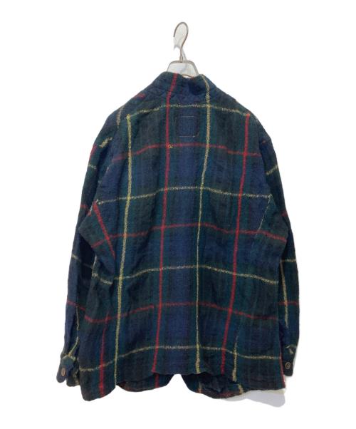 45R（フォーティファイブ・アール）45R (フォーティファイブ・アール) ウールチェックジャケット ネイビー サイズ:3の古着・服飾アイテム