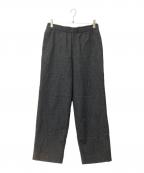 LOEFFロエフ）の古着「ピンヘッド フランネル テーパードパンツ」｜グレー