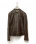 quattrocchi（クアトロッキ）の古着「シープレザーライダースジャケット」｜ブラウン