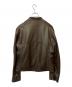 quattrocchi (クアトロッキ) シープレザーライダースジャケット ブラウン サイズ:50：10000円