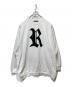 RAF SIMONS（ラフシモンズ）の古着「Oversized R Print Crew Neck Sweat」｜ホワイト
