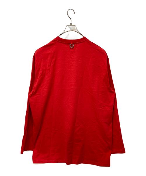 RAF SIMONS（ラフシモンズ）RAF SIMONS (ラフシモンズ) FRED PERRY (フレッドペリー) カットソー レッド サイズ:Ｌの古着・服飾アイテム
