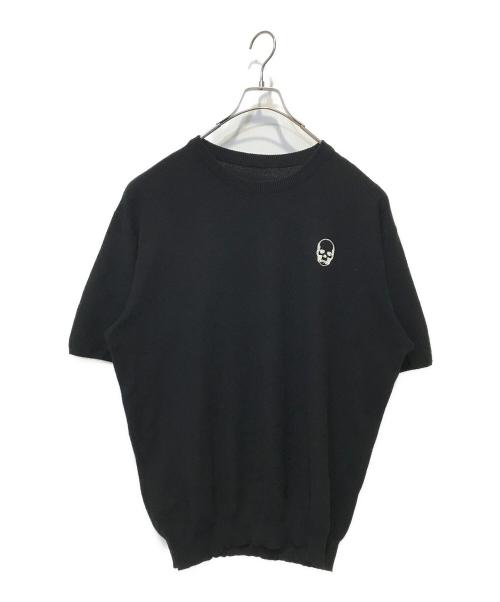 lucien pellat-finet（ルシアン・ペラフィネ）lucien pellat-finet (ルシアン・ペラフィネ) 半袖ニット ブラック サイズ:XXLの古着・服飾アイテム