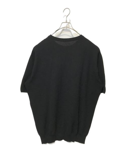 lucien pellat-finet（ルシアン・ペラフィネ）lucien pellat-finet (ルシアン・ペラフィネ) 半袖ニット ブラック サイズ:XXLの古着・服飾アイテム