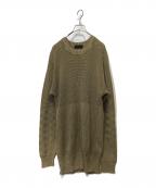 DIESEL Black Goldディーゼル ブラック ゴールド）の古着「コットンニット」｜ブラウン