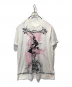 GIVENCHYジバンシィ）の古着「Gothic print crewneck」｜ホワイト
