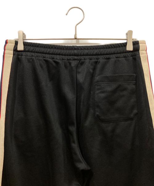 GUCCI（グッチ）GUCCI (グッチ) GGサイドラインテクニカルトラックパンツ ブラック サイズ:Mの古着・服飾アイテム