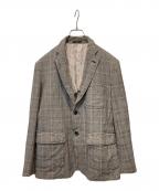 COMME des GARCONS HOMMEコムデギャルソン オム）の古着「千鳥格子テーラードジャケット」｜グレー