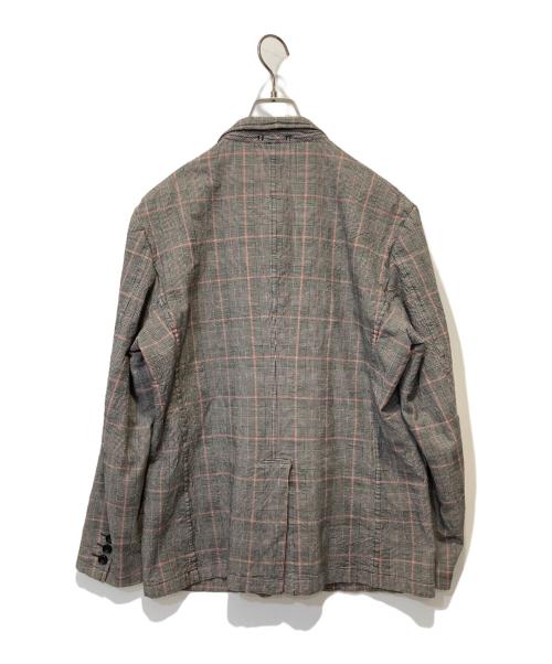 COMME des GARCONS HOMME（コムデギャルソン オム）COMME des GARCONS HOMME (コムデギャルソン オム) 千鳥格子テーラードジャケット グレー サイズ:Mの古着・服飾アイテム