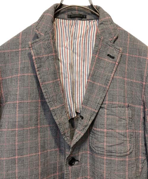 COMME des GARCONS HOMME（コムデギャルソン オム）COMME des GARCONS HOMME (コムデギャルソン オム) 千鳥格子テーラードジャケット グレー サイズ:Mの古着・服飾アイテム