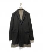 COMME des GARCONS HOMME PLUSコムデギャルソンオムプリュス）の古着「デザインコート」｜ブラック