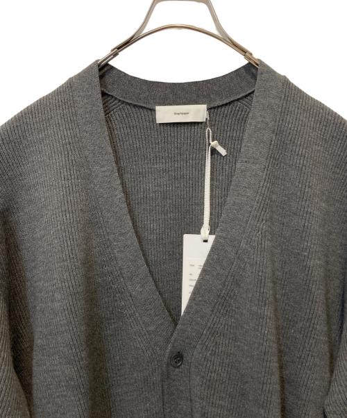 Graphpaper（グラフペーパー）Graphpaper (グラフペーパー) HIGH DENSITY CARDIGAN グレー サイズ:Sの古着・服飾アイテム