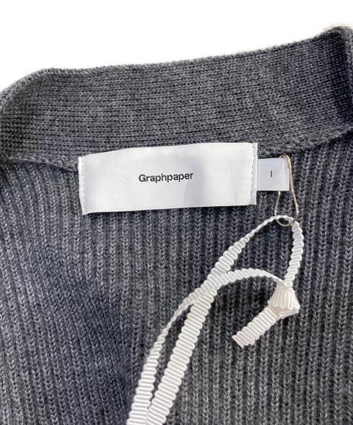 Graphpaper（グラフペーパー）Graphpaper (グラフペーパー) HIGH DENSITY CARDIGAN グレー サイズ:Sの古着・服飾アイテム