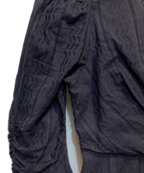 ne quittez pas（ヌキテパ）ne quittez pas (ヌキテパ) Cotton Jqd Twisted Waist Dress ネイビー サイズ:Sの古着・服飾アイテム