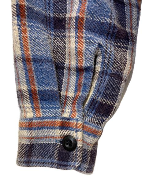 BLUE SAKURA（ブルーサクラ）blue sakura (ブルーサクラ) CPO JACKET ［CHECK］ ブルー サイズ:3の古着・服飾アイテム