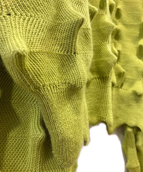 MADFRENZY（マッドフレンジー）MADFRENZY (マッドフレンジー) SPIKED KNIT HOODIE グリーン サイズ:Mの古着・服飾アイテム